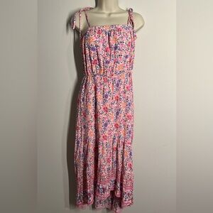Ecowish women’s high-low floral cotton dress size medium